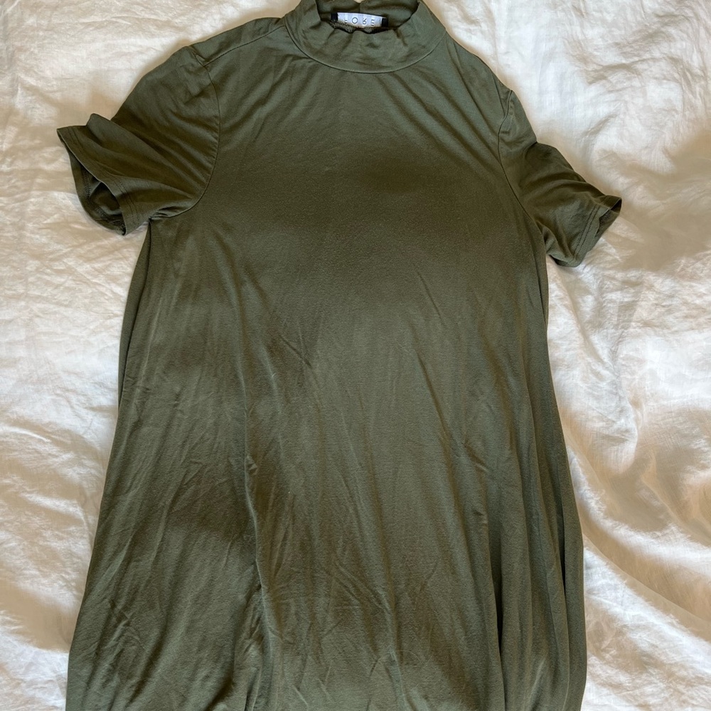Mockneck mini dress